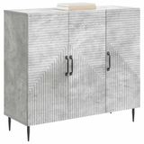vidaXL Dressoir Betongrijs 89 x 34,5 x 80 cm Bewerkt hout