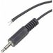 TRU COMPONENTS 1578895 Jackplug 2,5 mm Stekker, recht Aantal polen: 2 Mono Noir 1 pièce(s)