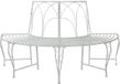vidaXL Banc Antique blanc Acier