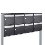 Allux Flow Set 4-Breed, 2-Hoog Op Statief Zwart - 40040070_4x2s
