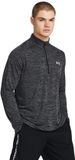 Under Armour UA Tech Textured 1/2 Zip-BLK Heren Sportshirt - Zwart - Wit