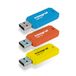 Integral Neon USB 3.0 64GB Flash Drive 3-Pack (Blauw/Geel/Oranje)