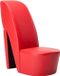 vidaXL Hakstoel Kunstleer Rood