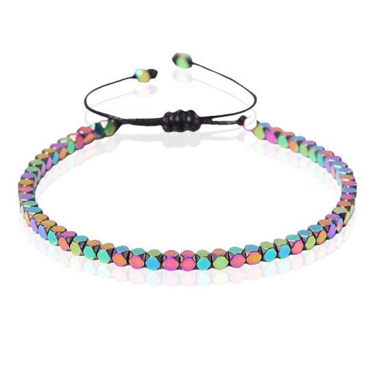 LGT JWLS Dames Armband - 4mm Cube Multi