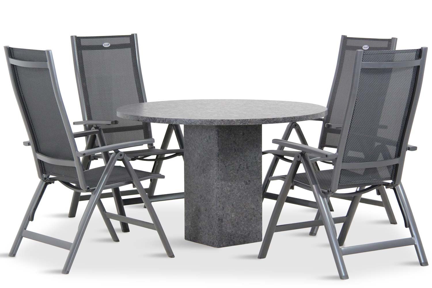 Hartman Royal Club/Graniet 120 cm dining tuinset 5-delig