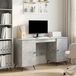 Maison Exclusive - Bureau en béton, 142,5 x 50 x 75 cm, en fibre de bois