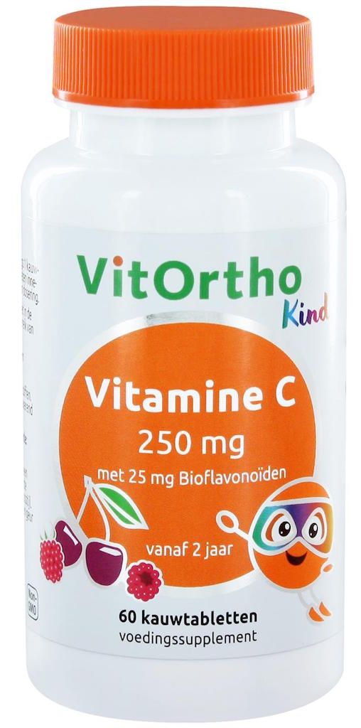 VitOrtho Kind Vitamine C 250mg Kauwtabletten