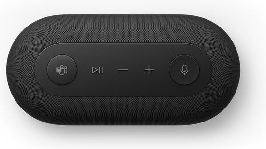 Microsoft Audio Dock - Luidsprekertelefoon / dokstation - met bekabeling - USB-C - matzwart - gecertificeerd voor Microsoft Teams