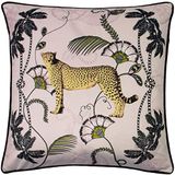 Paoletti Tropica Cheetah Kussenhoes, Blush, 45 x 45 cm