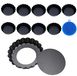 Quiche molds carbon steel with non-stick coating