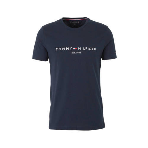 Tommy Hilfiger Tommy Hilfiger T-shirt van biologisch katoen donkerblauw