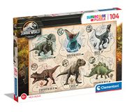Clementoni Supercolor Jurassic World Puzzle - 104 Pièces - Dès 6 Ans