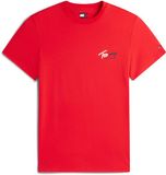 Tommy Hilfiger Tommy Jeans T-shirt Tjm Slim Sign Chest Ss Tee Ext Dm0dm22538 Rood Mannen Maat M