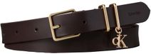 Calvin Klein Riem Leer Heren Volwassenen Donkerblauw Herfst/Winter