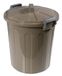 prullenbak Bidò prullenbak met deksel 23 liter schors metallic