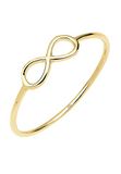 Elli Damesring Infinity Symbool Infinity 375 geelgoud, 52 EU, Year-round, Geen edelsteen