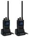 Merkloos Walkie talkie - Lange afstand - Ip67 waterdicht - 1800 mAh - 2 stuks zwart