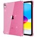 TiMOVO iPad A16 11 inch/10e generatie 10,9 inch Beschermhoes, bloemen roze pailletten