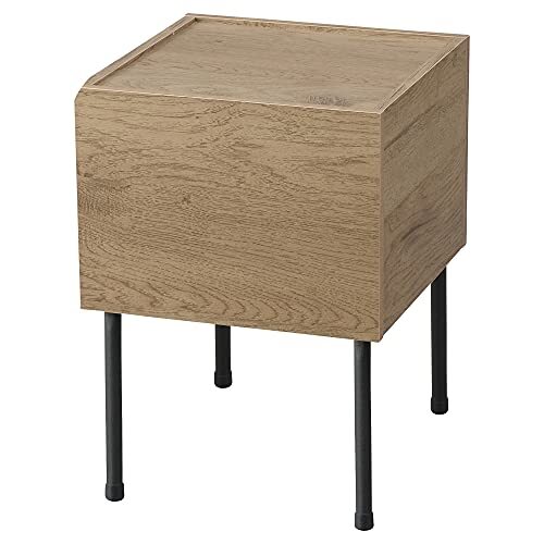 Movian Merk Amazon - houten stapeldoos/zijtafel/nachtkastje/nachtkastje met laden, eenvoudige montage, modulair, woonkamer, slaapkamer, Hal, Office -Side table IWST-300 - as bruin
