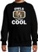 Bellatio Decorations Owls are serious cool Dieren uilen sweater zwart kinderen - trui jongens/ meisjes - cadeau kerkuil/ uilen liefhebber - kinderkleding / kleding 134/146
