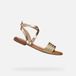 GEOX SOZY PLUS DAMES Sandalen - DONKER GOUD/LICHT GOUD - Maat 39,5