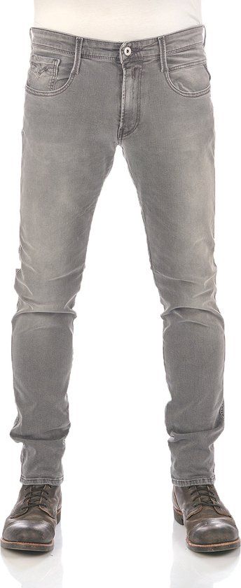 Replay Heren Anbass Slim Fit Jeans - Grijs - 34W / 30L