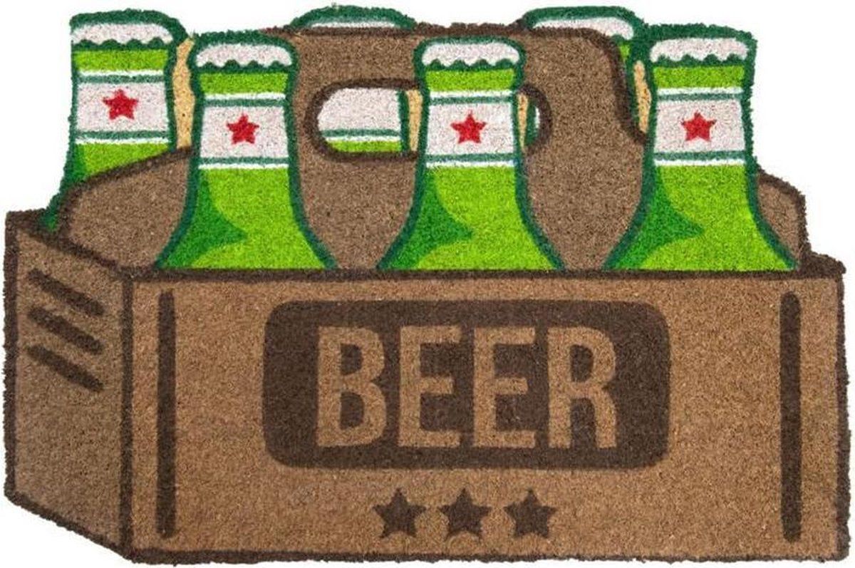 Fisura Bier Deurmat - Bruin/Groen - 70x40cm - Kokosvezel