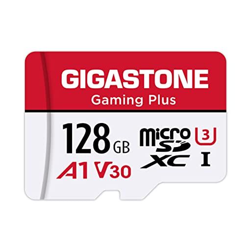 GIGASTONE 128GB micro SD geheugenkaart - Gaming Plus - SDXC UHS-I A1 U3 V30 - 100/50 MB/s - 4K - Nintendo Switch - Compactcamera's - GoPro