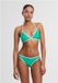 Urban Classics Retro Triangle Bikini set - M - Groen/Wit