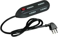 BTicino 3667G/B, Zwart, 6 AC-uitgang(en), 250 V, 10 A