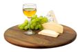 Relaxdays Draaiplateau Rond Zwart, Hout Ø 40 cm