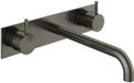 Hotbath Cobber - Wastafelmengkraan - Zonder Waste - Laag - Geborsteld Zwart PVD - Inbouw - Messing