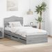 vidaXL Bedframe met lade Grijs Sonoma 90 x 200 cm Ingenieurshout