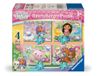 Ravensburger - Puzzle 4 dans une boîte : maison de poupée Gabby's Dollhouse