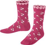 FALKE Ditsy Flowers gedessineerd katoen sokken kinderen paars - maat 35-38