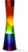 i-Total Lampe à lave - Lampe à lave - Lampe d'ambiance - 40x11 cm - Verre/Aluminium - 30W - Arc-en-ciel - XL1782
