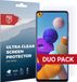 Rosso Screen Protector Ultra Clear Duo Pack Geschikt voor Samsung Galaxy A21s