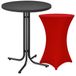 Casaria Statafel inkl. hoes - Inklapbaar 80x100cm Metaal - Rood