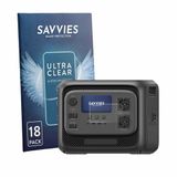 Savvies Screenprotector voor Bluetti Elite 300 - Folie Beschermfolie transparant 18 Stuks