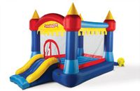 Avyna Springkussen Castle Adventure 2-1 Blauw