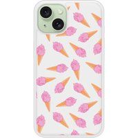 Glace Rose Bedrukt siliconen hoesje compatibel met iPhone 15