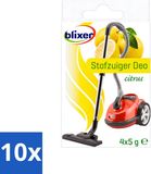 Blixer 10 x Beckmann Stofzuiger Deodorant Citrus 4 Geurverspreiders Voordeelverpakking