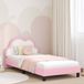 Maison Exclusive - Cadre de lit enfant avec tête de lit, rose, 90 x 190 cm, matériau polyuréthane
