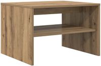 vidaXL Salontafel Artisan Eiken 60 x 50 x 40 cm Bewerkt Hout