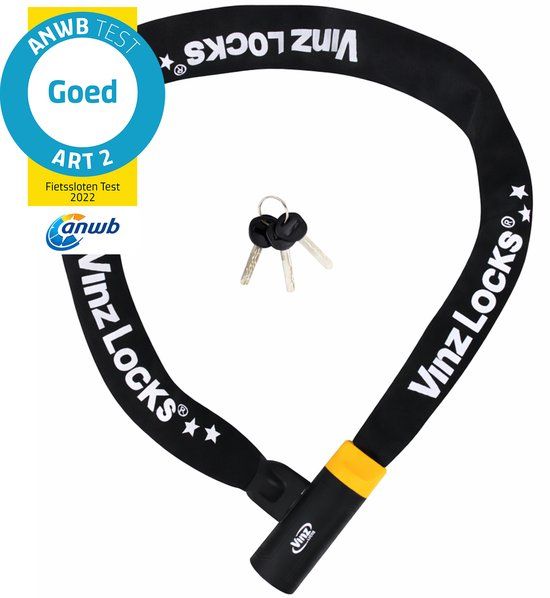 VINZ Salado ART2 Goedgekeurd Fietsslot - 120cm - Antraciet