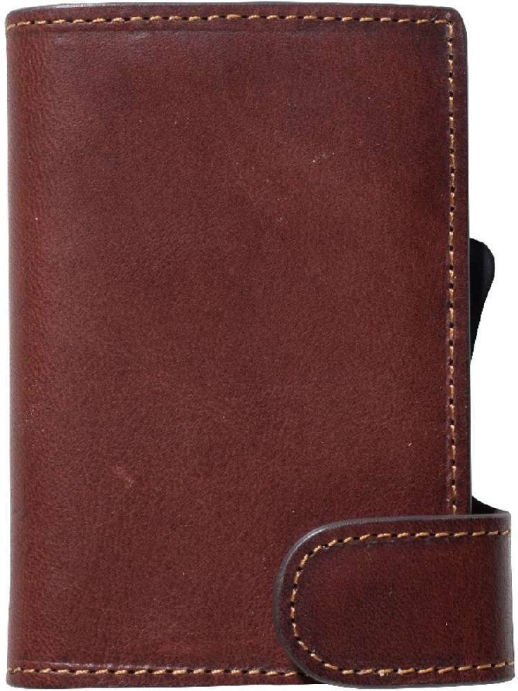 Tony Perotti Vegetale Cardholder Slim donker bruin