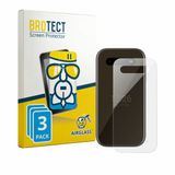 BROTECT Screenprotector 3 Stuks voor HMD 2660 Flip 4G (Achterkant) Beschermglas transparant