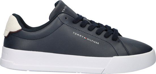 Tommy Hilfiger Court Leather Heren Sneakers - Blauw - Maat 43