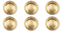 Excelsa Gouden set met 6 onderzetters, PP-kunststof, herbruikbaar, diameter 33 cm.