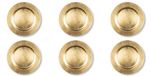 Excelsa Gouden set met 6 onderzetters, PP-kunststof, herbruikbaar, diameter 33 cm.